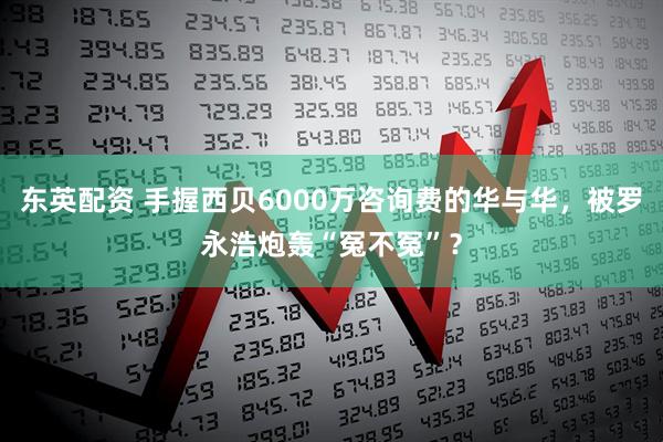 东英配资 手握西贝6000万咨询费的华与华，被罗永浩炮轰“冤不冤”？