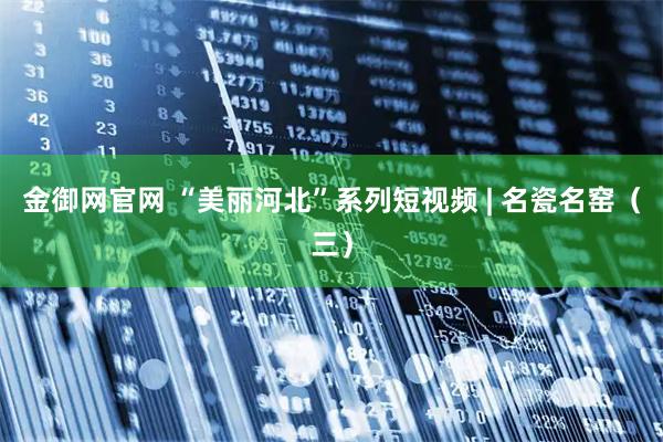 金御网官网 “美丽河北”系列短视频 | 名瓷名窑（三）